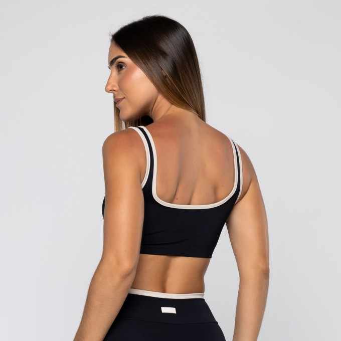 Top Force Com Viés Preto