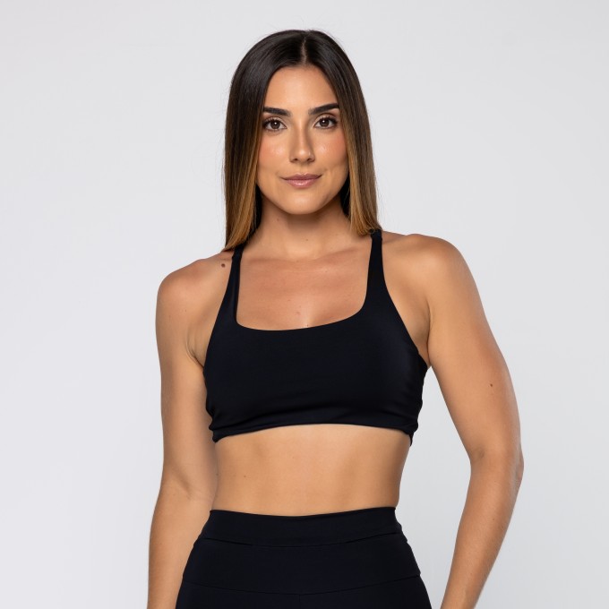 Top Force Cruzado Nas Costas Preto