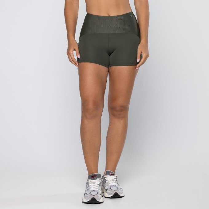 Short Force Texturizado Verde Pinho